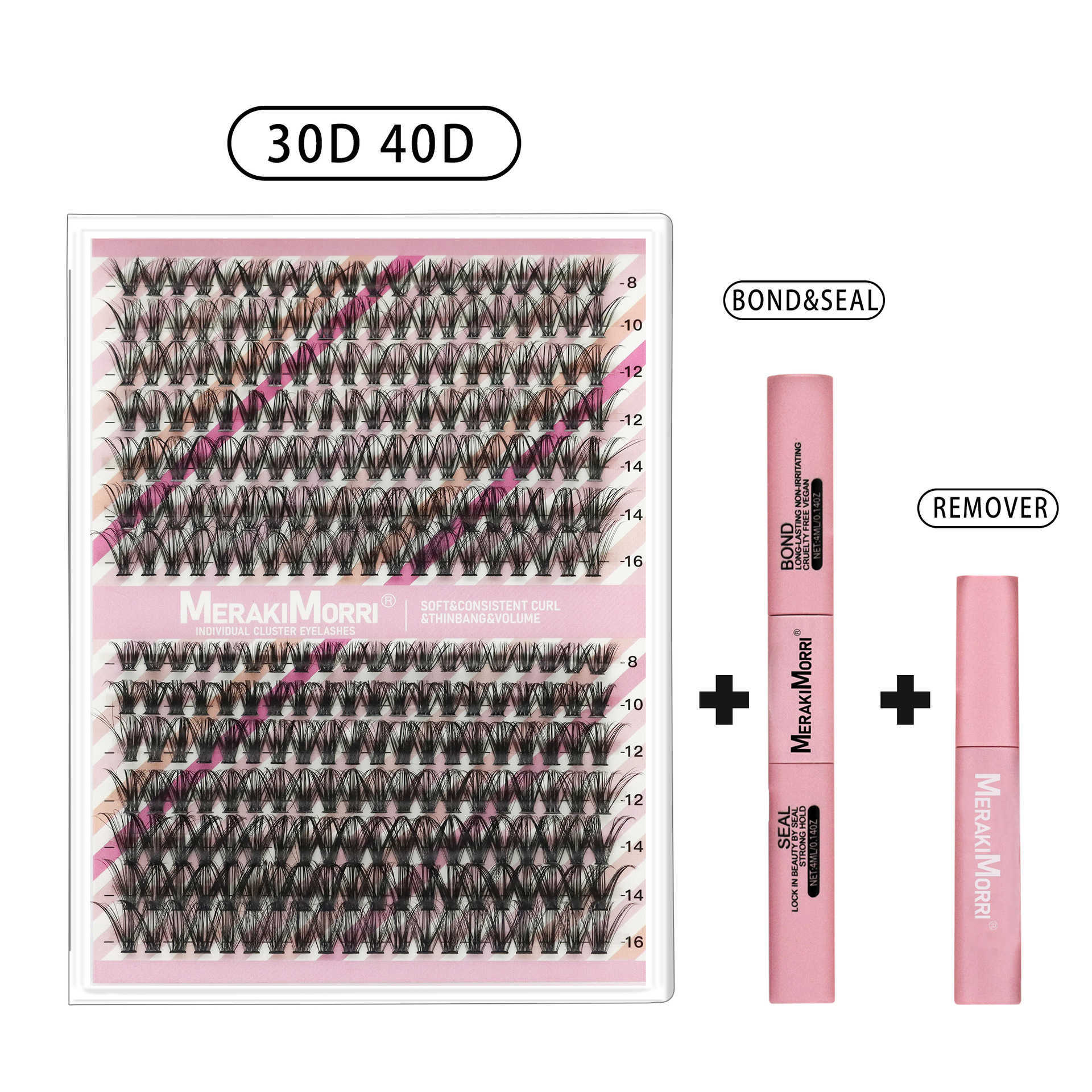 DIY Large Capacity Eyelash False Eyelash D Curling Self Grafting Thick Single Cluster Flat Holiday Eyelash W250324