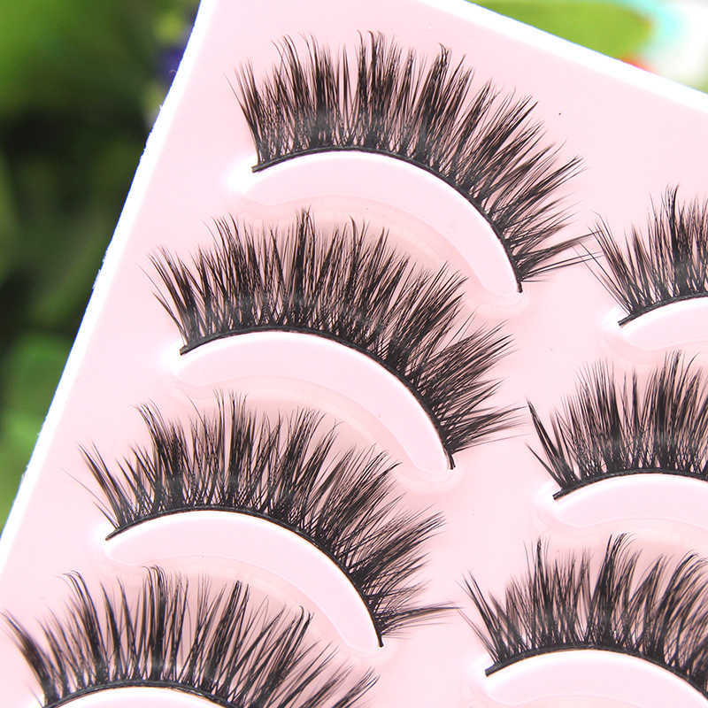 Fake eyelashes little devil exaggerated mixed race makeup black and hard meme stage thick and curly manga big devil eyelashes W250324