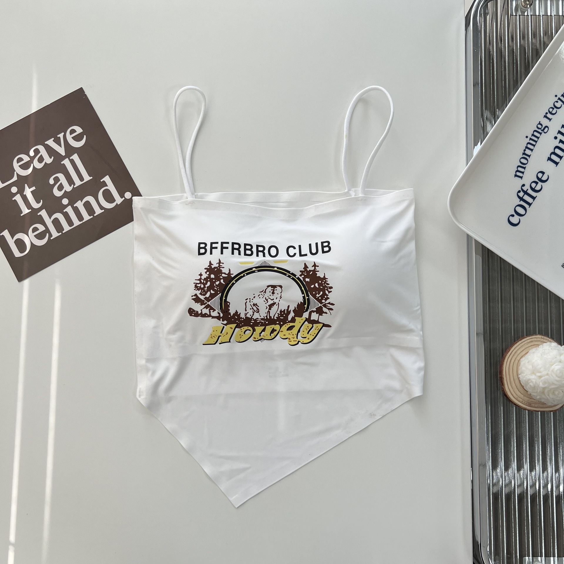 Sexy Camisole Vest For Women Autumn New Style Slim Fit Niche Irregular Print Inverted Triangle Camisole Beautiful Back