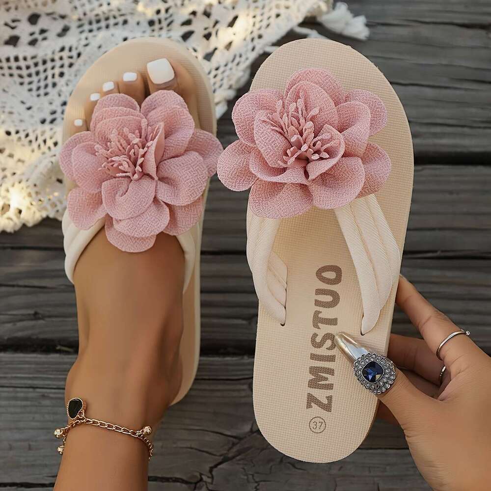 Women's ral Flip-ps - Comfortable Summer Beach Slides, Casual Open Toe Sandals with Soft Sole