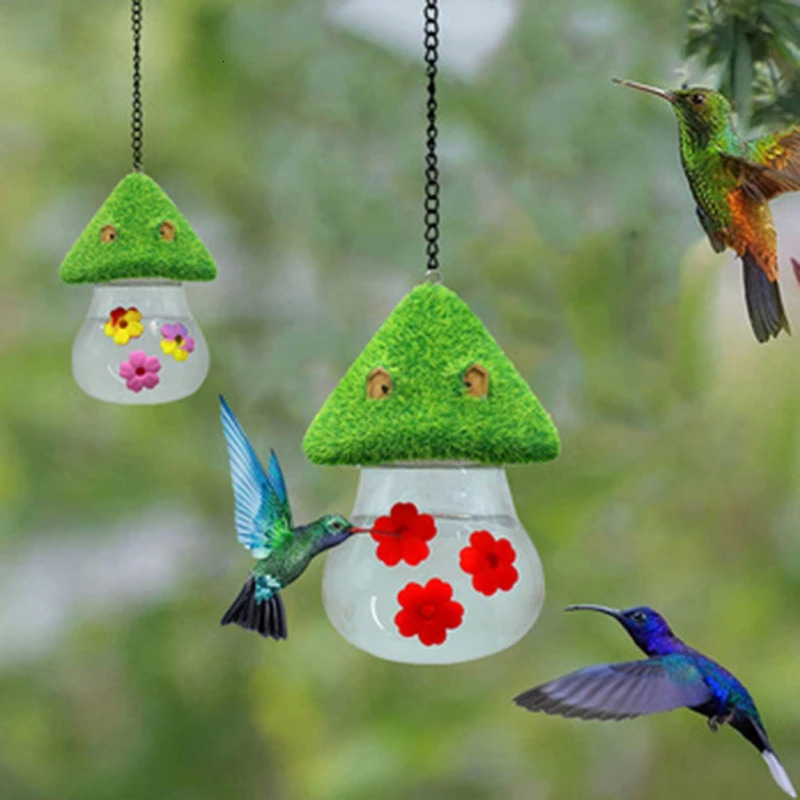 Outdoor garden hanging hummingbird water dispenser ant bee windproof buzzer backyard bird 250320