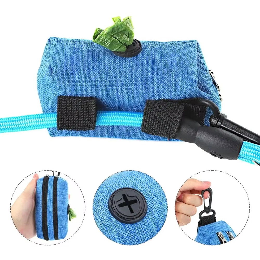 Pet Dog Poop Bag Dispenser Storage Bag Products Pet Waste Bags Carrier Dog Walking Accessories Cleaning Supplies