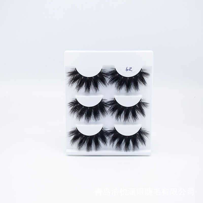 Five pairs of 3D synthetic false eyelashes naturally long and thick artificial eyelashes W250324