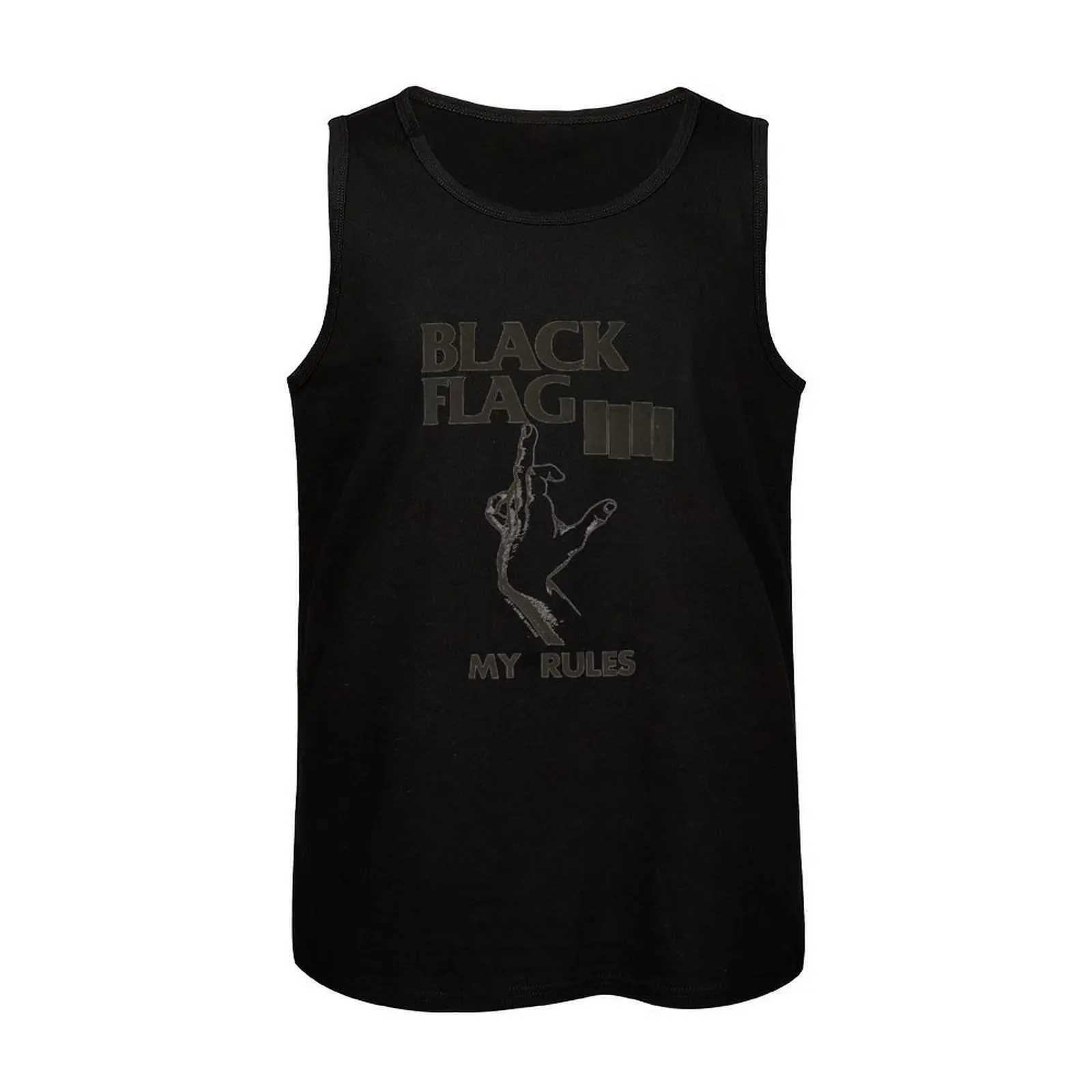 Black Flag Tank Summer Mens Top Sportswear Mens Gym Training Accessories X250324