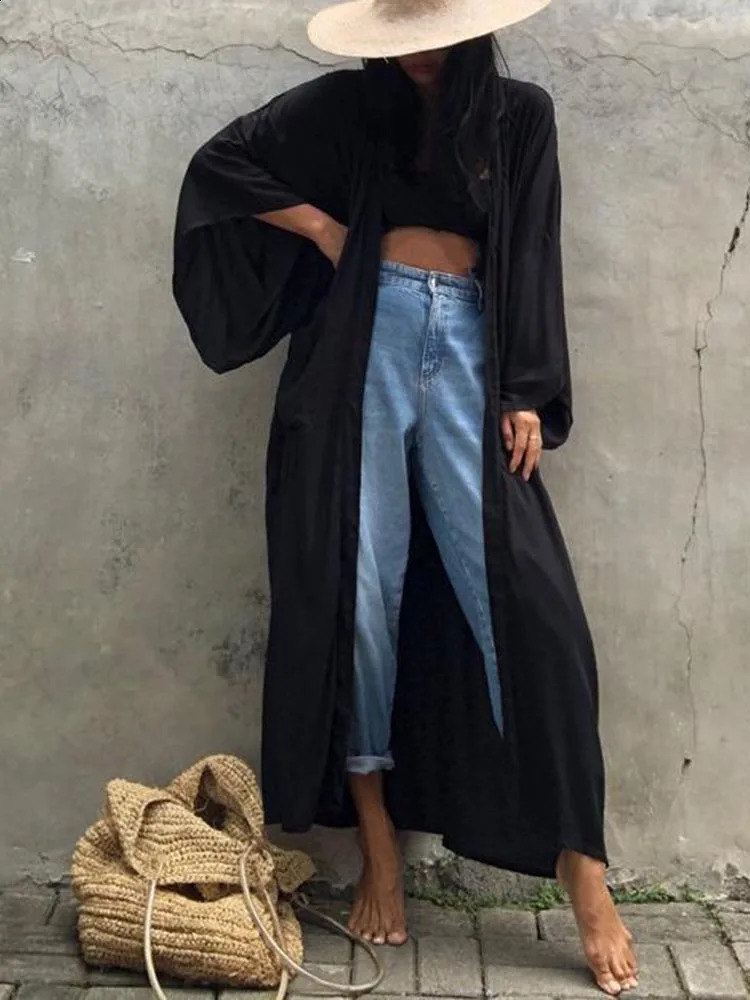 OIINAA solid bikini top womens beach Vneck lace plus size long skirt summer dress 250324