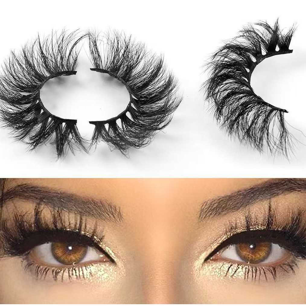 Dense eyelash 8D fried curly puffy false eyelashes multi-layer slender crossed mink like eyelashes W250324