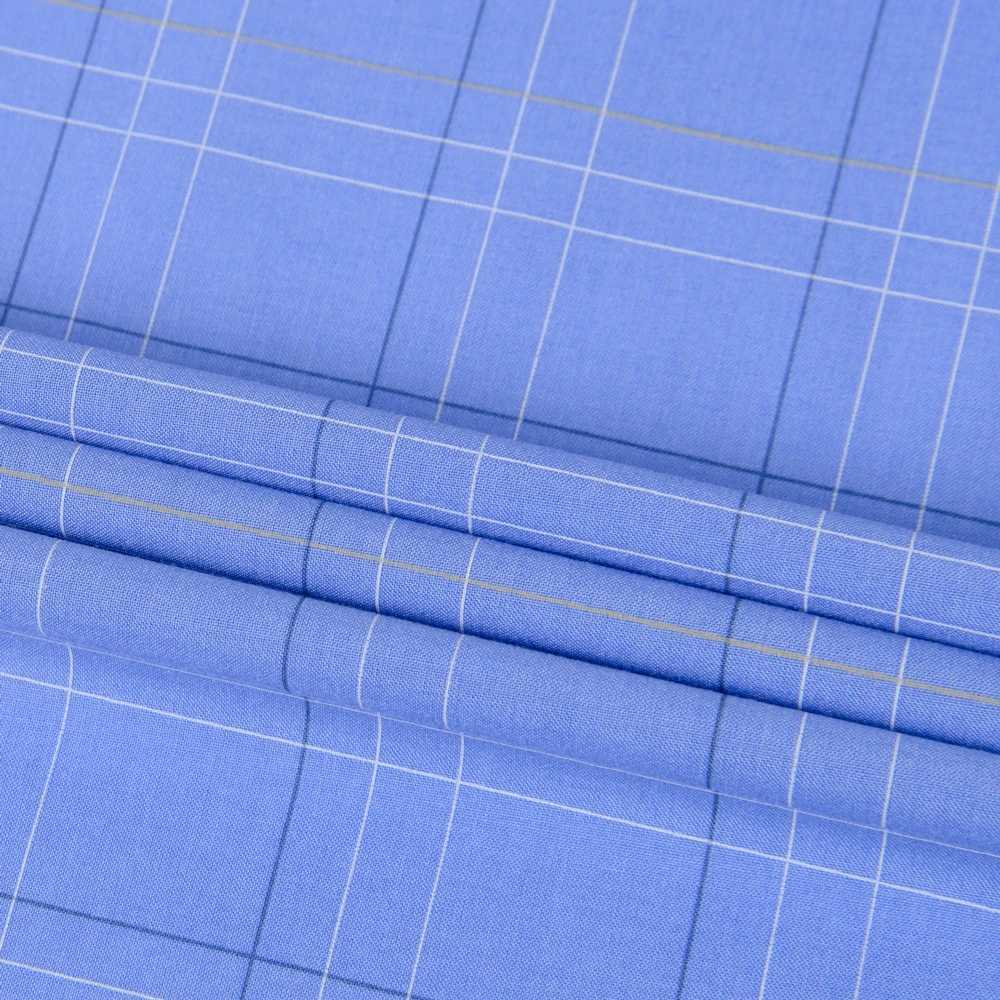 Mens fashionable checkered striped shirt with chest pocket casual lapel button up long sleeved dress all year round X2503241