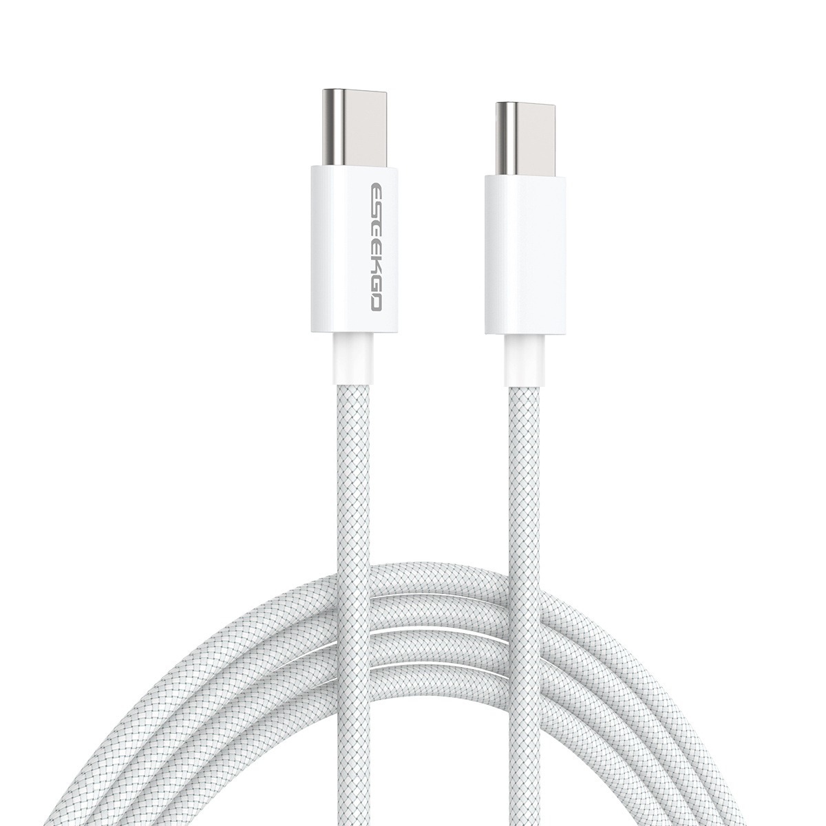 USA STOCK ESEEKGO G-111C Nylon C to C Cable Braided 60W 4FT Type-C to Type-C Data Cable G-111C With Retail Package ship in 2 days