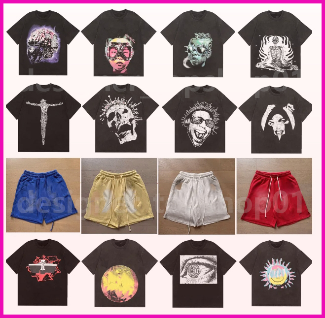 designer t shirt mens tshirt fashion tee women cotton Clothes Washed High Street Fabric Graffiti lettering foil print vintage loose eur size S-XL