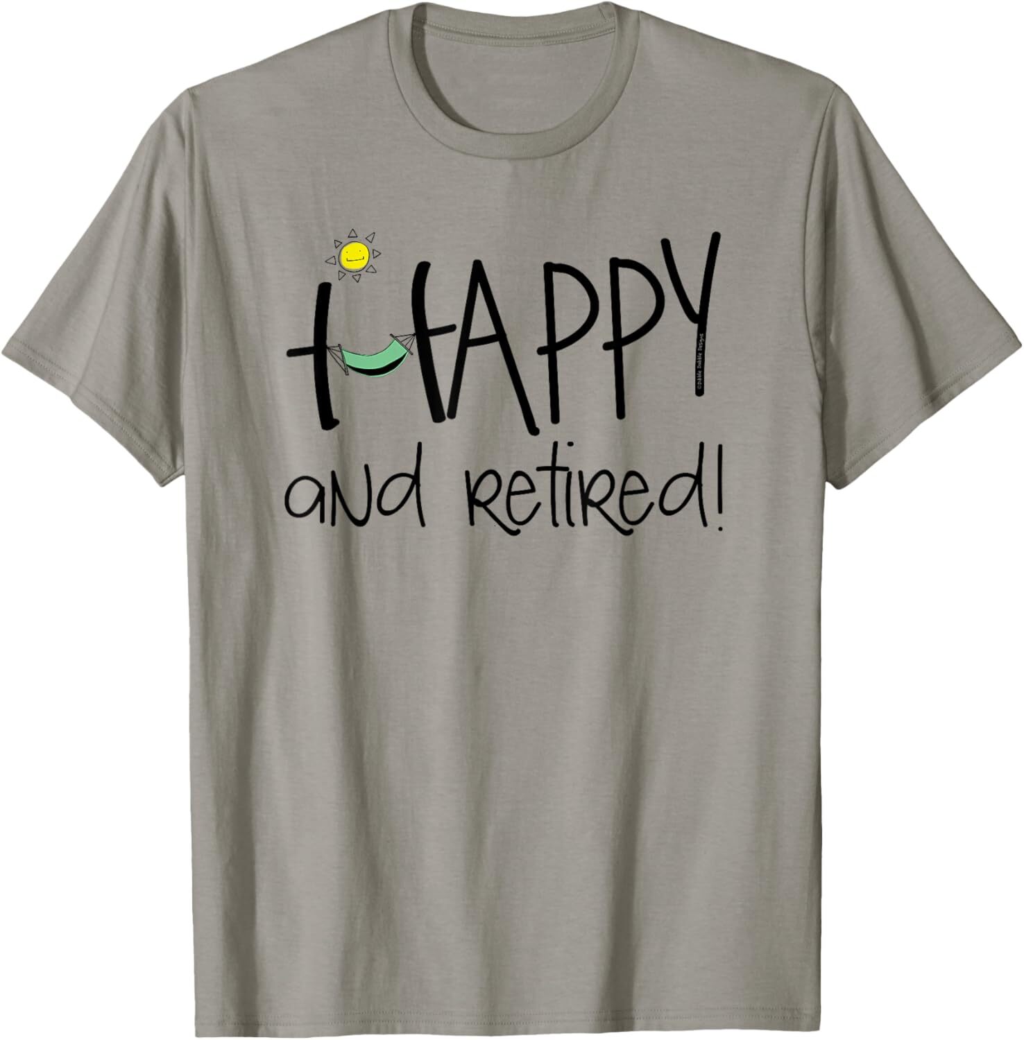 T shirt for Mens Happy and Retired Funny Retirement Graphic Tee Casual Tops Clothes Short sleeve cool