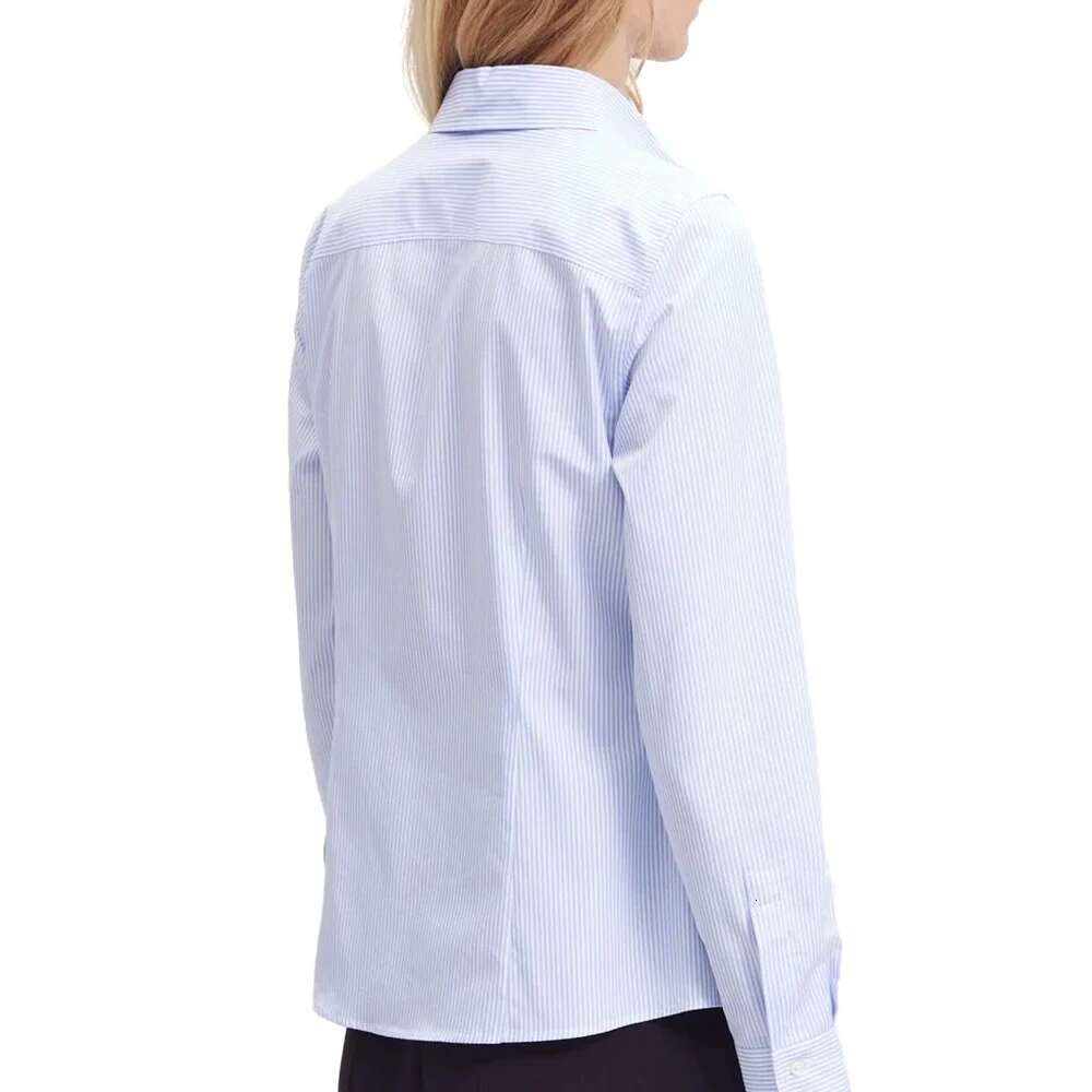 CHCH Fashion Minimalist Design New Stripe Slim Fit Business Commuter Office Women's Long Sleeve Shirt