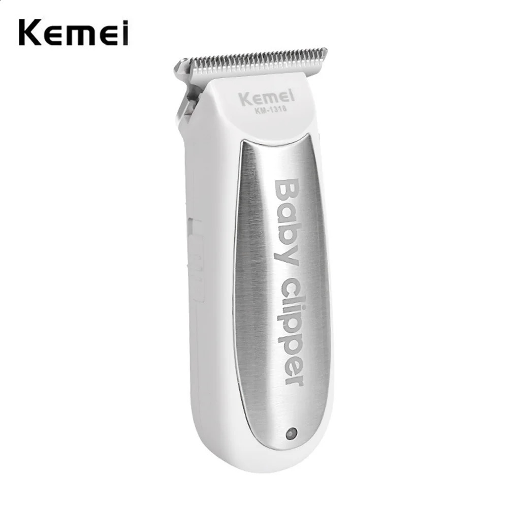 Kemei 1318 Infant Mini Electric Hair Trimmer Baby Hair Clipper Quiet USB Rechargeable Shaver Kids Haircut Beard Razor for Men 250303