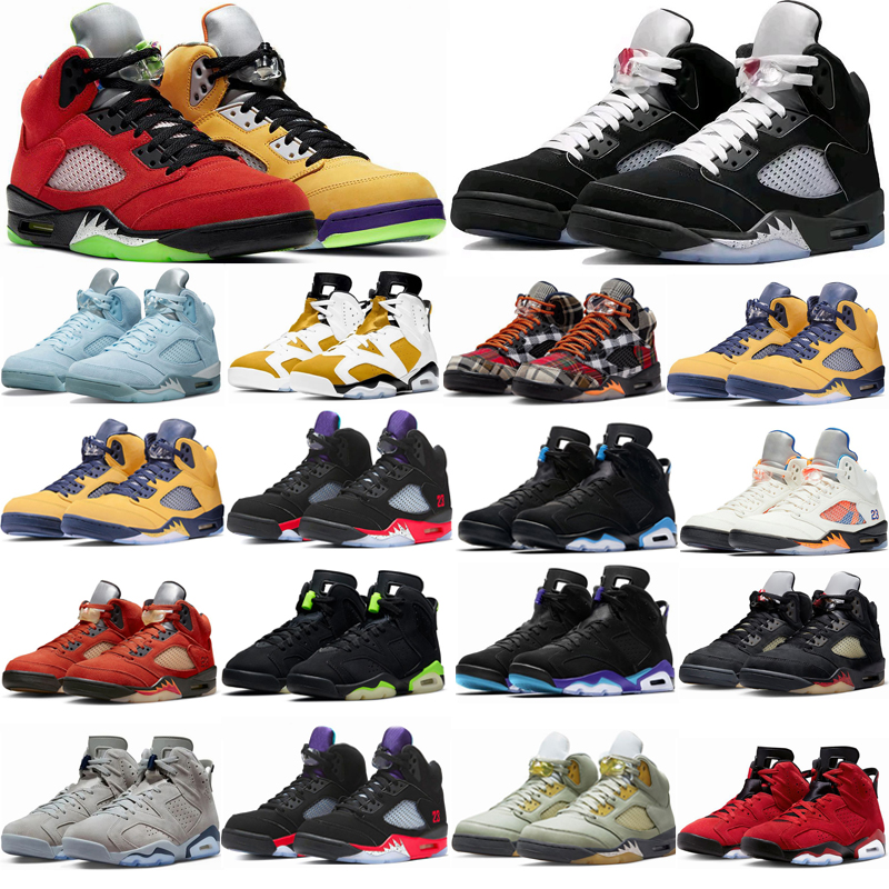 Avec la boîte 5 Chaussures de basket Men 4 Military Black Cat Thunder Cement Sneakers 5S Racer Unc Crimson Bliss Burgundy Oreo Metallic Mars Femm