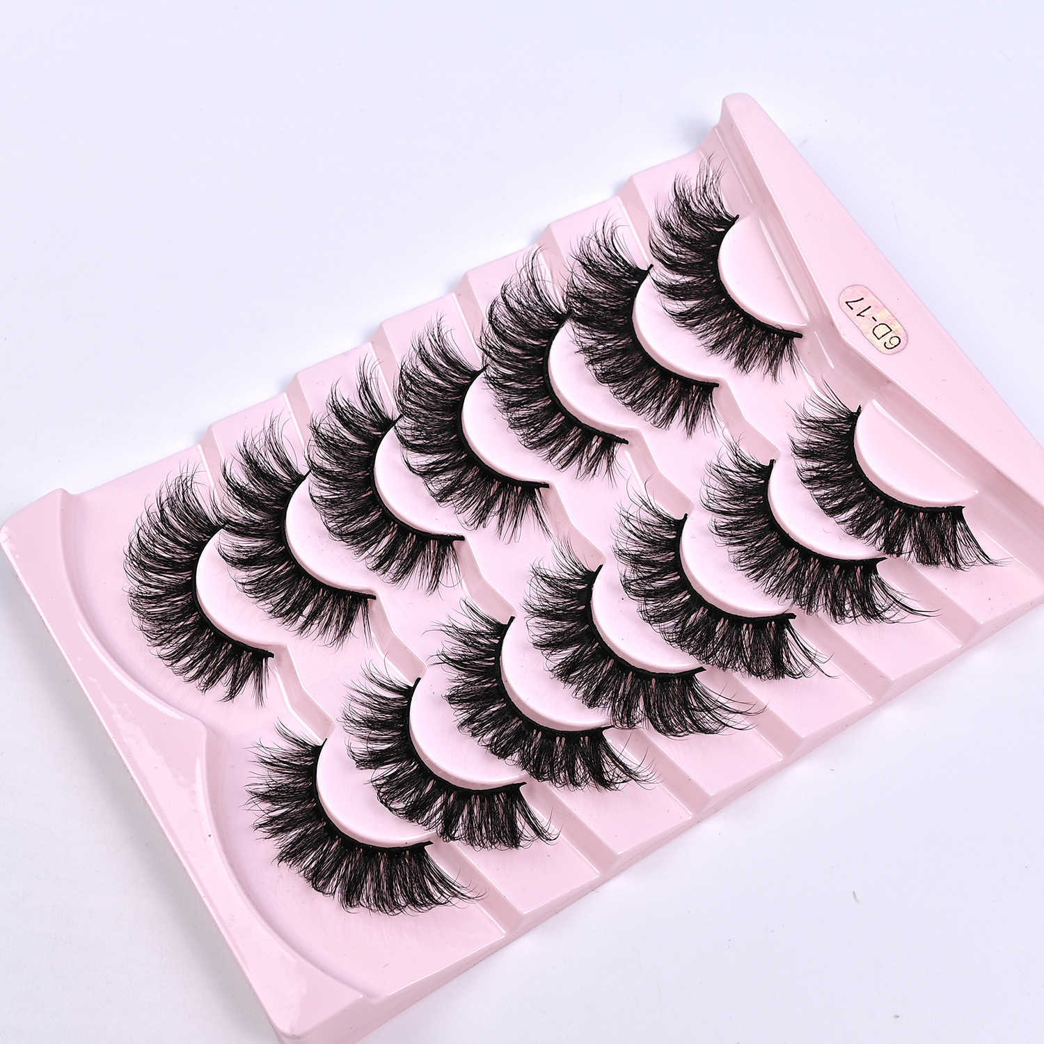 Thick curled up set of 7 pairs of explosive false eyelashes exaggerated natural eyelashes W250324