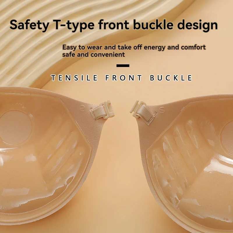 Summer womens chest stickers enhance nude bras self-adhesive bras invisible coverage bras silicone pads sexy strapless brasXJ250324