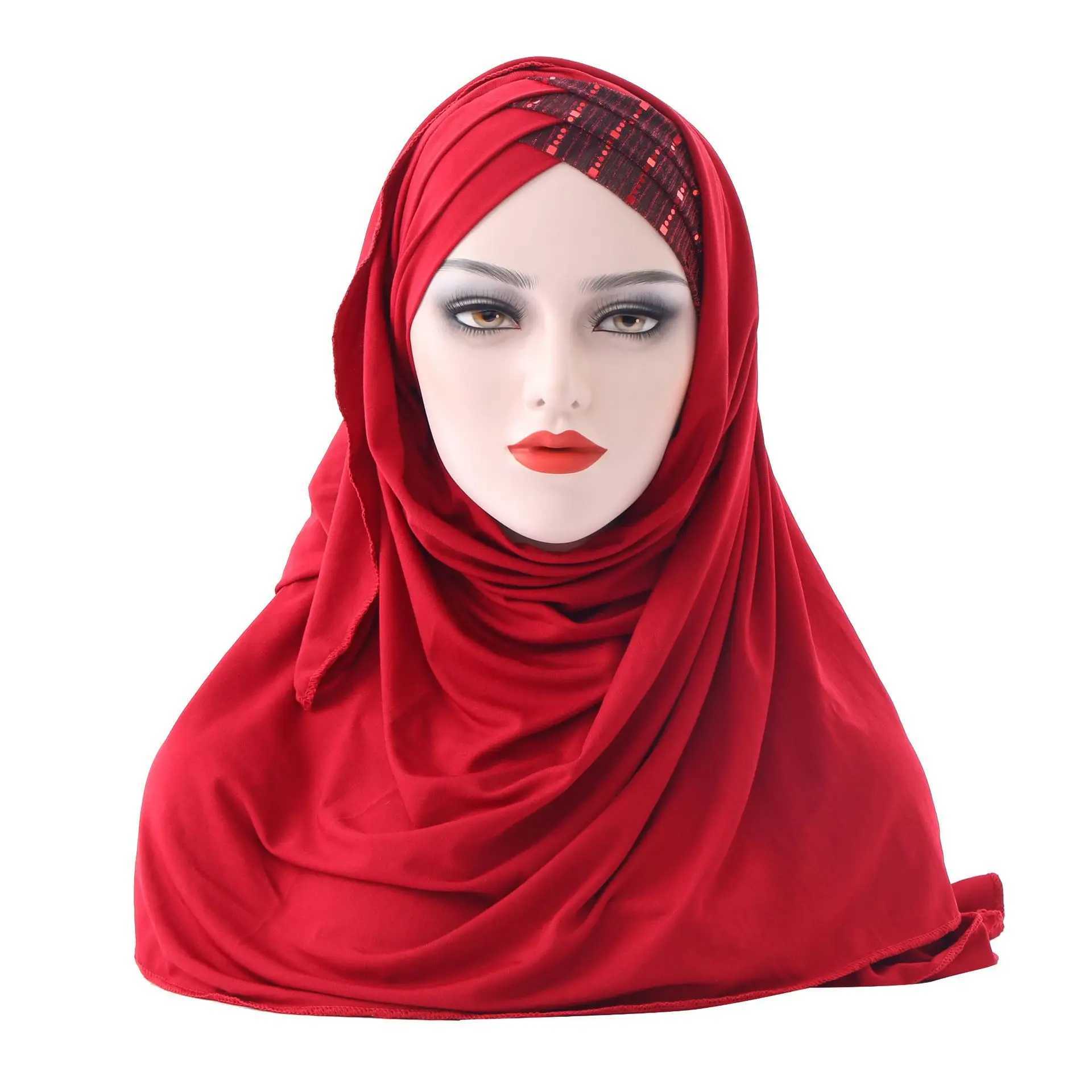Muslim Wens scarf Shawl band stylish outdoor sunscreen windproof thin and breathable Bandana H89 X250324