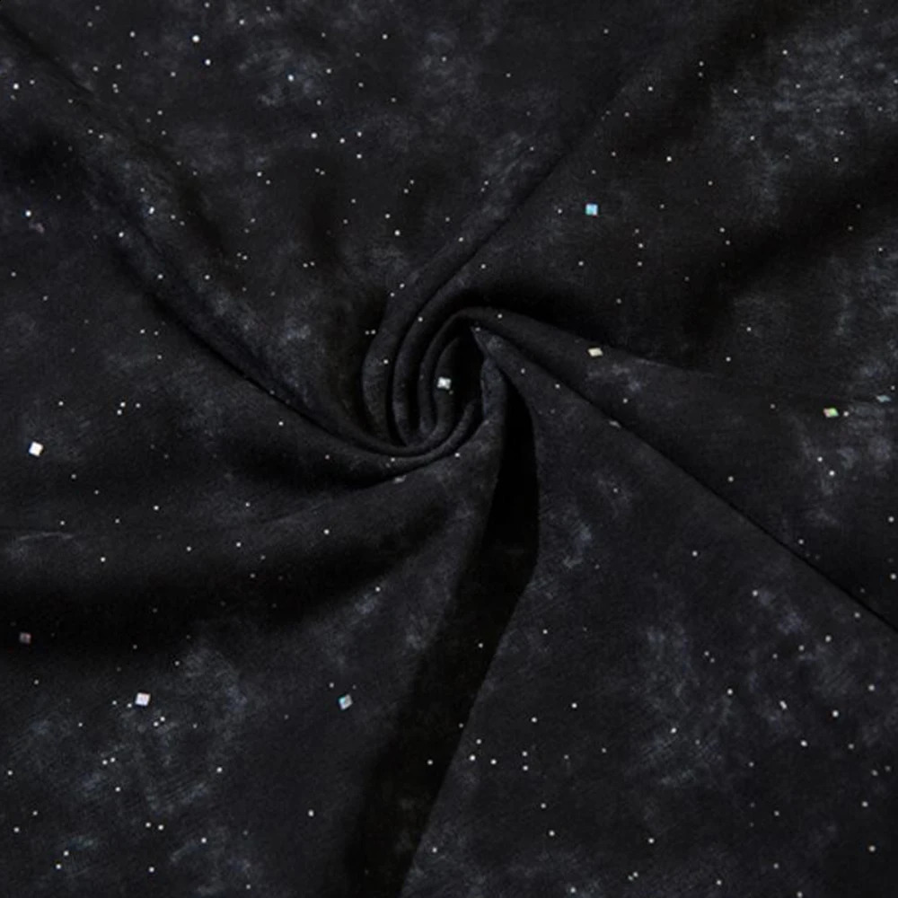 Mens Vest Shiny Night Sky Casual Tank Top Nightclub Streetwear Fashion Stage Performances Niche Cross Top Mens Clothing 250321