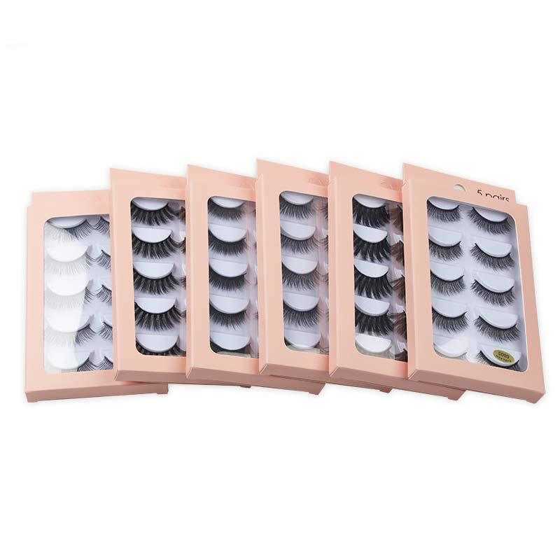 Fake Eyelash 5-Pair 3D Exaggerated Thick Eyelash Makeup Tool G800 Set W250324