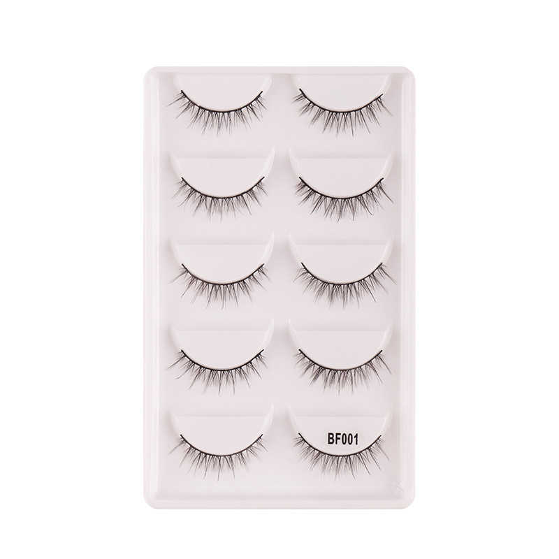 Eyelashes fake eyelashes natural synthetic fiber five pairs thick eyelashes fake eyelashes W250324