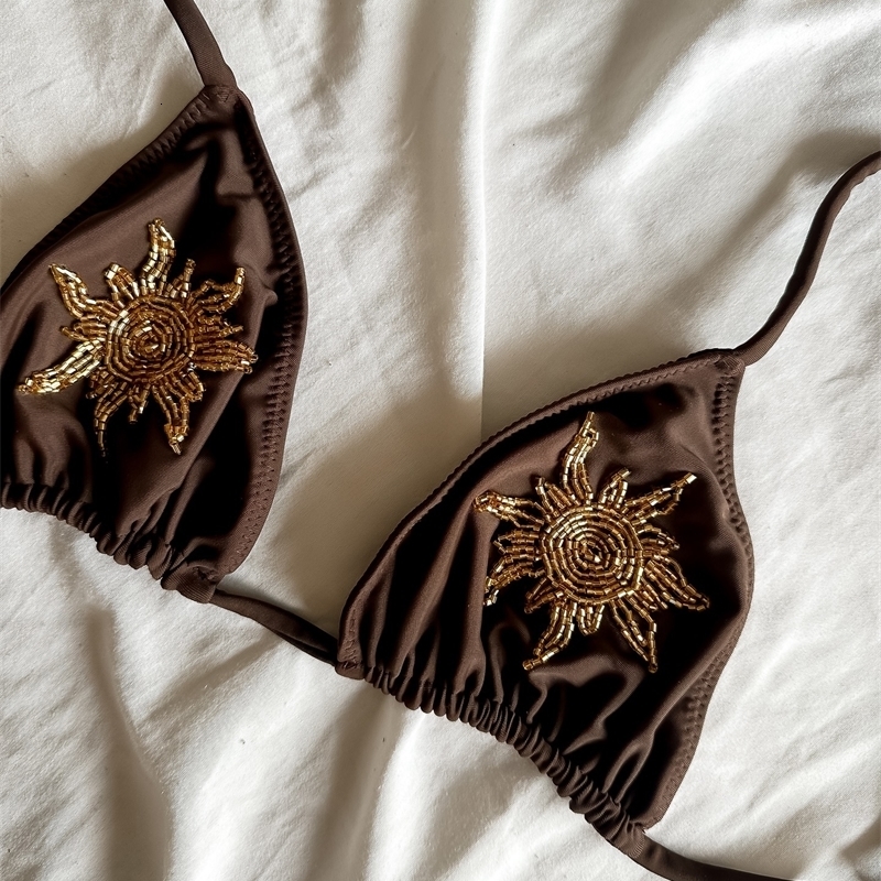 2025 Low Waist Bandage Bikini Set For Women Floral Printed Sexy Bikinis Push Up Brazilian Biquini Swimwear Swimsuit Beachwear 250317