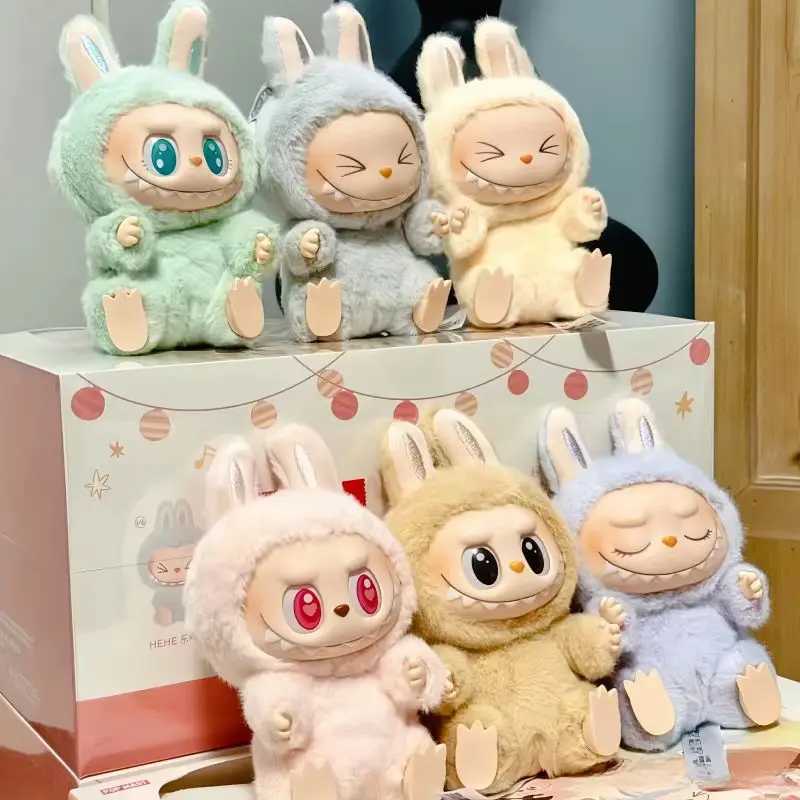 New Arrival Hot selling anime character Labubu has a seat series vinyl doll pendant model toy Kawaii monster keychain toy festival gift T250324