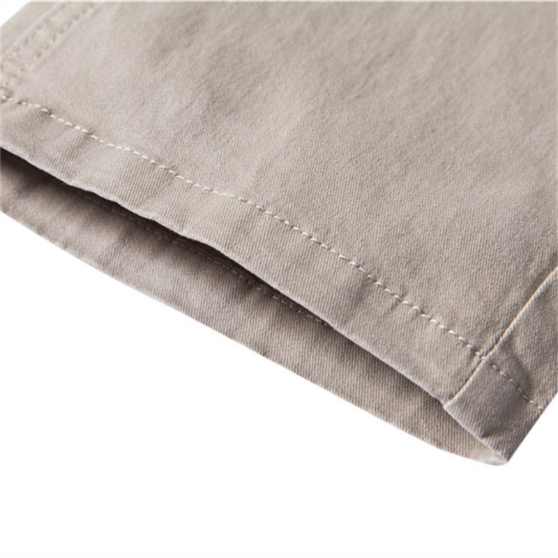 2025 Spring new simple and comfortable men's trousers Slim stretch hundred cotton straight casual trousers men's style m088