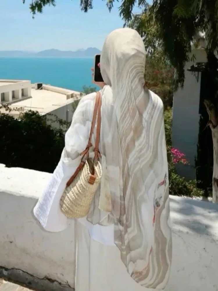 New agate stone printed Modal headscarf bra headscarf bra fashionable adhesive scarf wrapped in text chest headscarf X250324