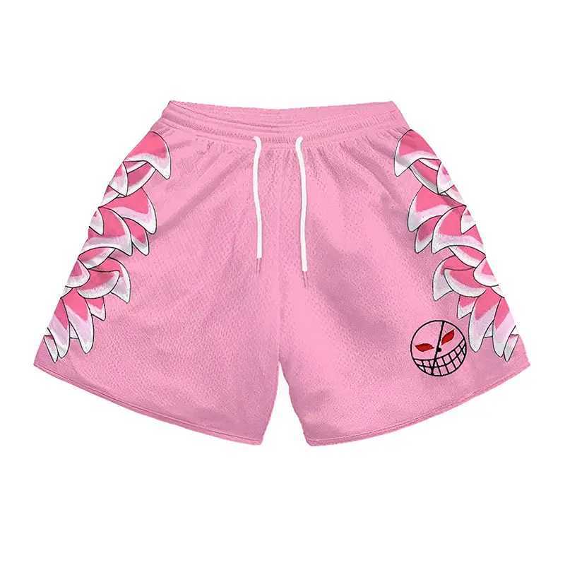 Anime Running Shorts Men Gym Sports Shorts Quick Dry Workout Training Gym Fitness Jogging Short Pants Summer Men ShortsT250324