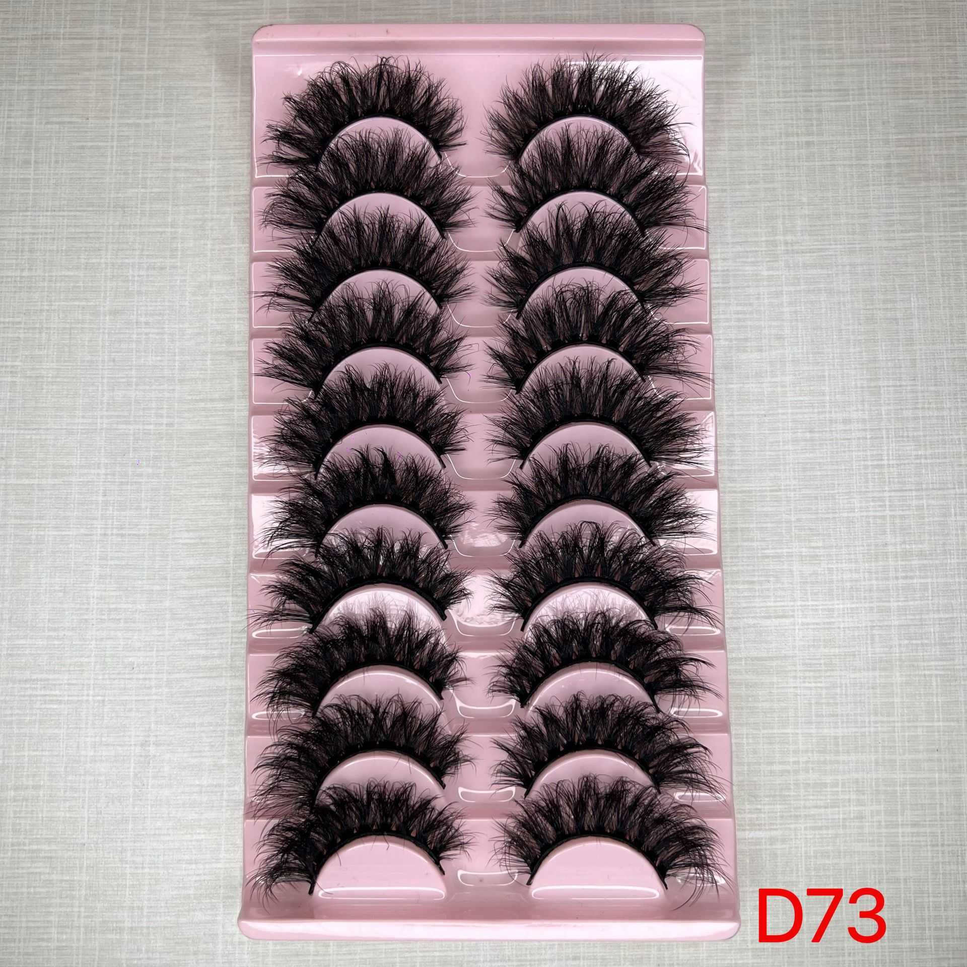 Dense eyelash 8D fried curly puffy false eyelashes multi-layer slender crossed mink like eyelashes W250324