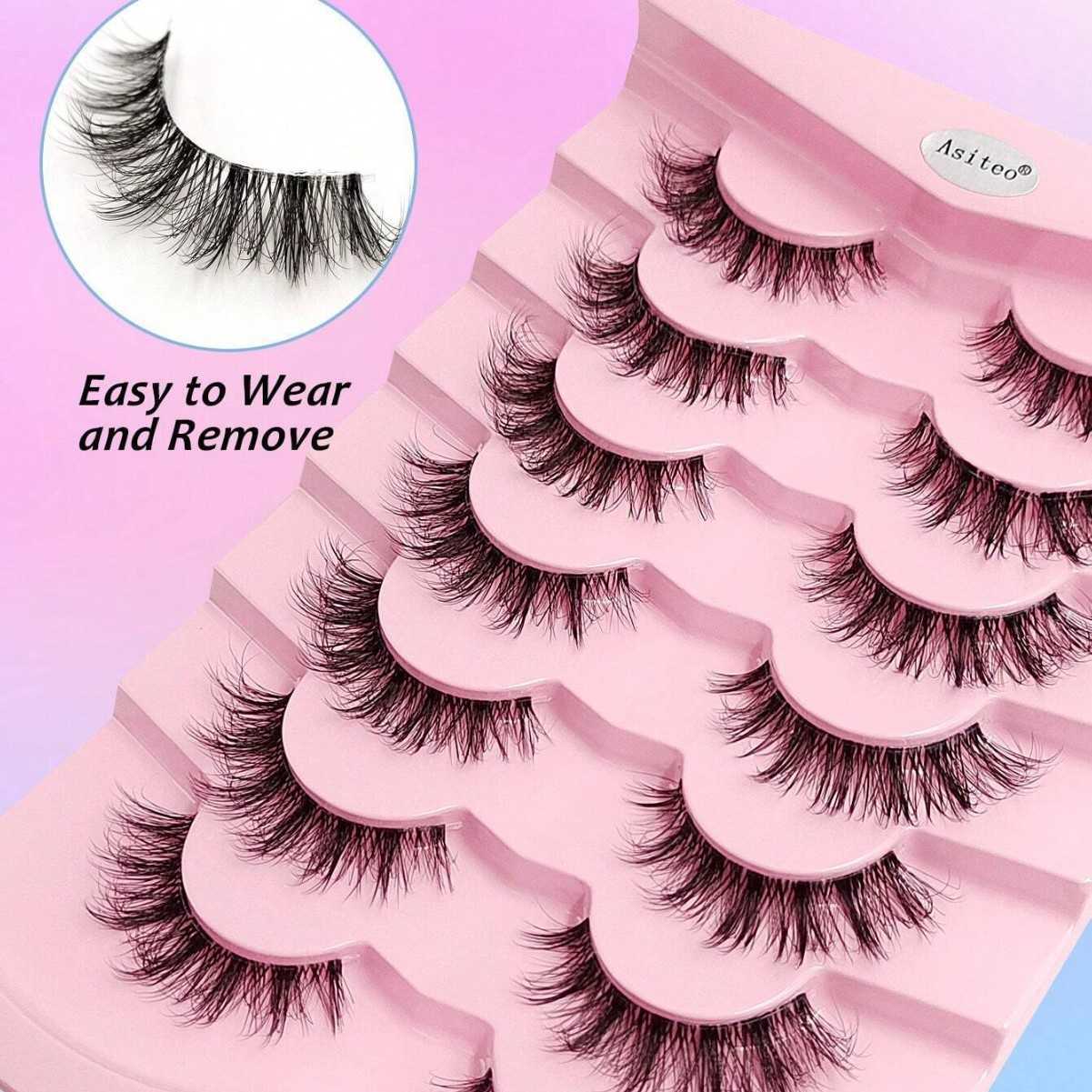 Wind natural transparent stem clustered eyelashes a whole thick false eyelash clustered cos W250324