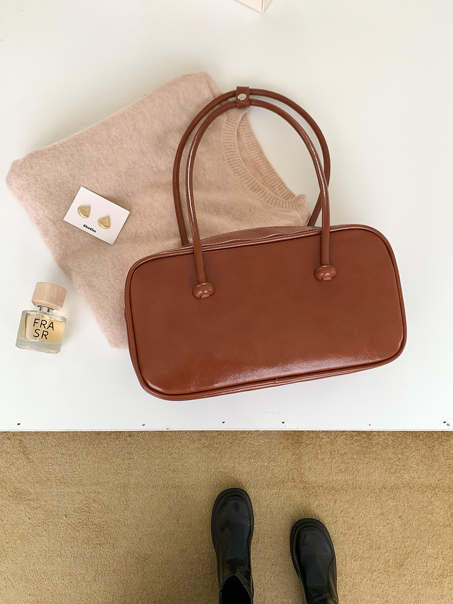 Simple Small Square Bag Portable 2024 Korean Version Of The New Shoulder Bag Large Capacity Female Simple Small Wind Armpit Bag for Women