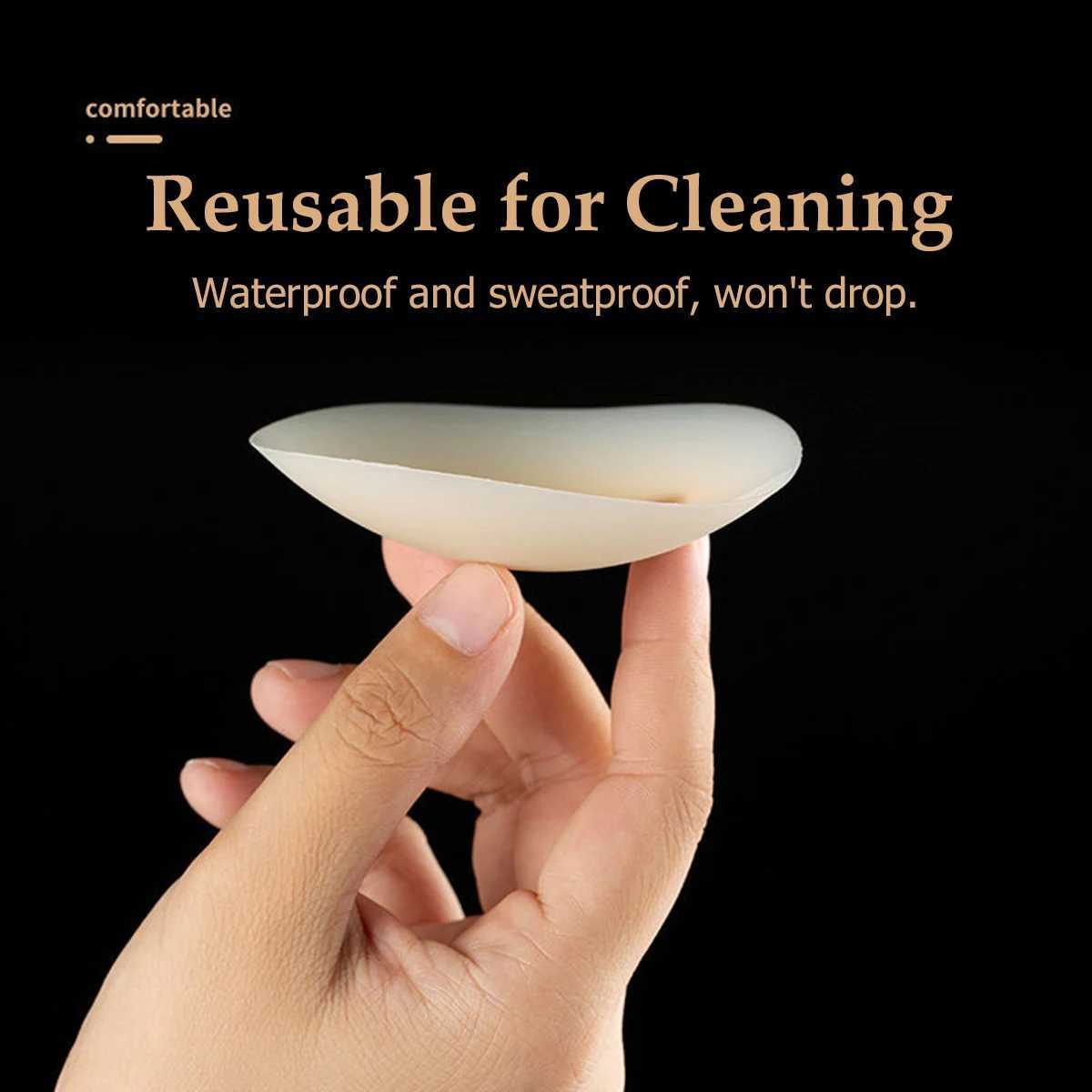 2 pairs of 10cm healthy bio adhesive micro adhesive soft cushion cover breast augmentation silicone Nubra sticker invisible breast padXJ250324