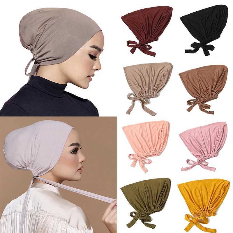 New soft model Muslim headscarf inner headscarf cap Islamic underwear cap Indian hat Fem packaging turbo cap X250324
