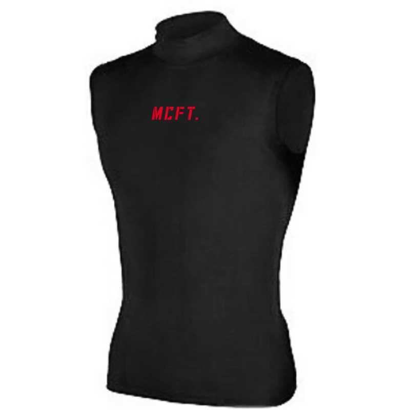Hot selling summer breathable fast drying high neck compression tight vest vest gym fitness sleeveless mens casual cool shirt X250324