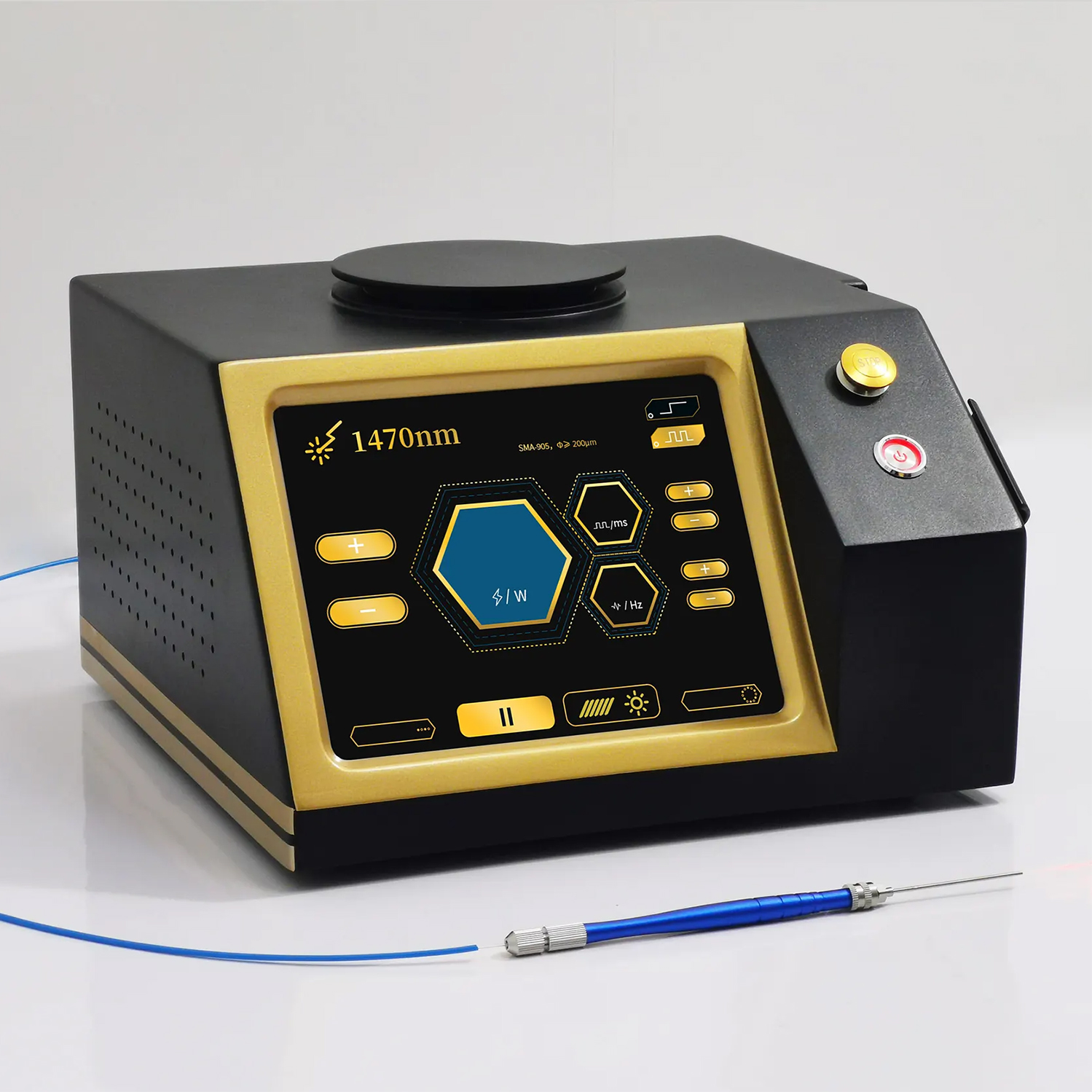 New Upgrade 1470Nm Diode Laser Lipolysis Liposuction Weight Loss Fat Removal Face Contouring 12W Endolaser Optic Fiber Coupling Beauty device