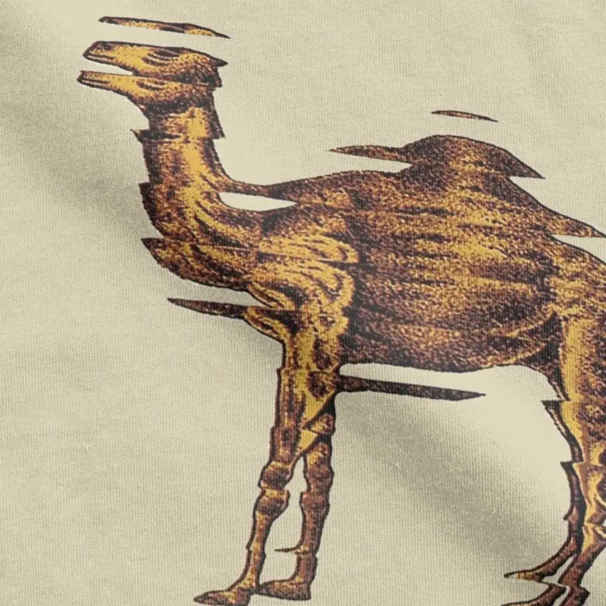 Camel Mirage Band Mens Pure Cotton Novelty T-shirts Crew Neck Ts Short Slip Tops 4XL 5XL X250324