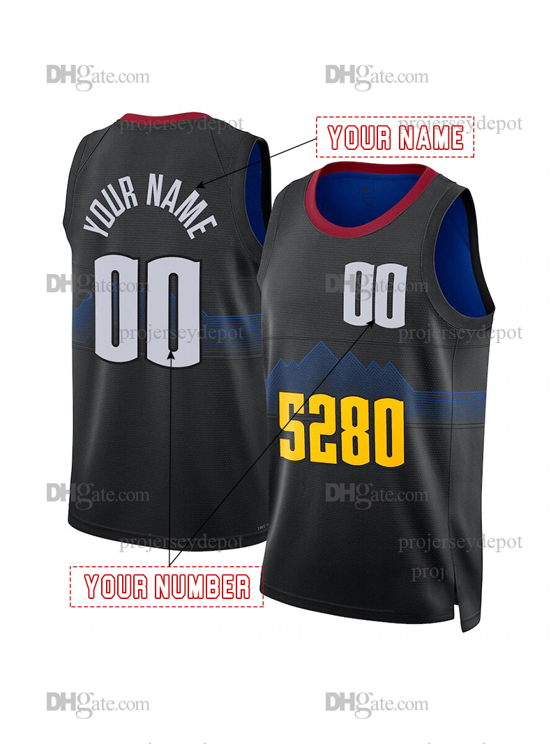 Jokic 2024/25 City Edition Basketball Jersey Gordon Braun Murray Custom Basketball Jersey Mens Womens Youth