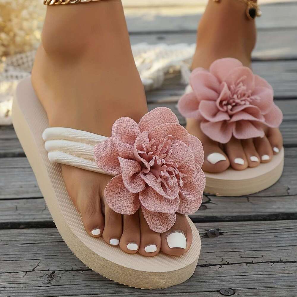 Women's ral Flip-ps - Comfortable Summer Beach Slides, Casual Open Toe Sandals with Soft Sole