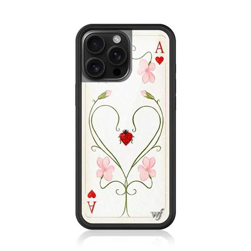 New Wildflower cute love cartoon phone case for iPhone 12 13 Pro 14 Pro Bear Star 15 Pro 16 Plus 15 Pro Max WF Bott Z250324