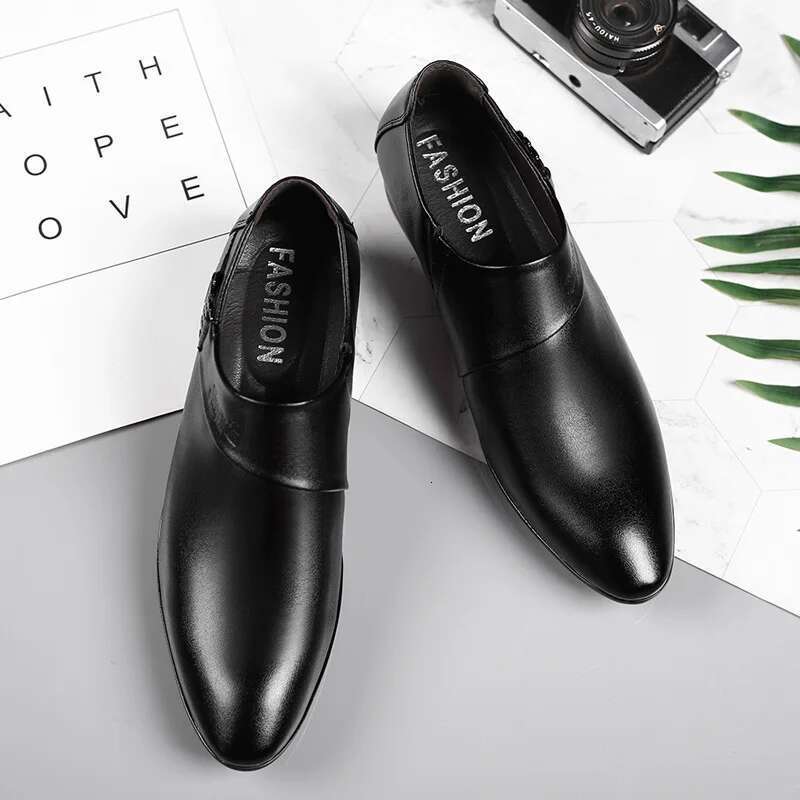 Oxfords Leather for Business Dress Shoes Party Wedding Office Work Shoe 2025 New Men Loafers Big size 38-50