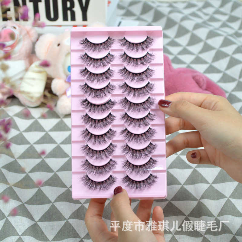 3D explosive fur imitation mink false eyelashes naturally messy exaggerated thick false eyelashes W250324
