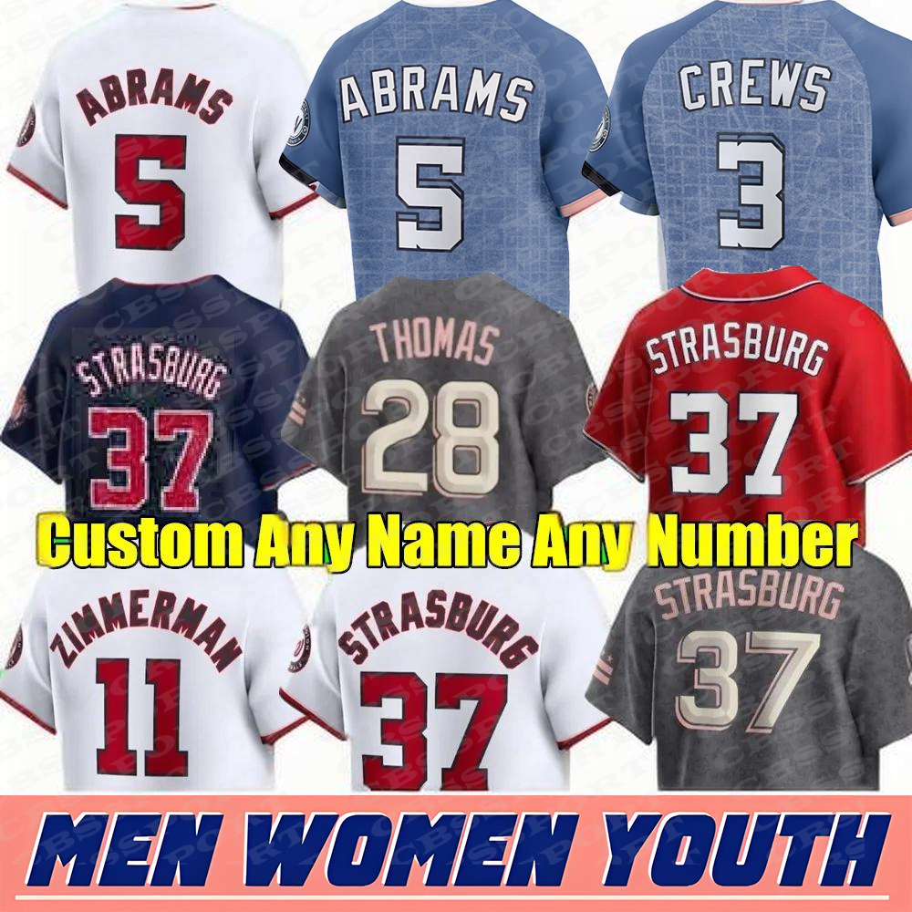 3 Dylan Crews Nationals 2025 City Connect Baseball Jersey CJ Abrams Stephen Luis Garcia Jr. Josh Bell Paul DeJong Keibert Ruiz Riley Adams Wood MacKenzie Gore