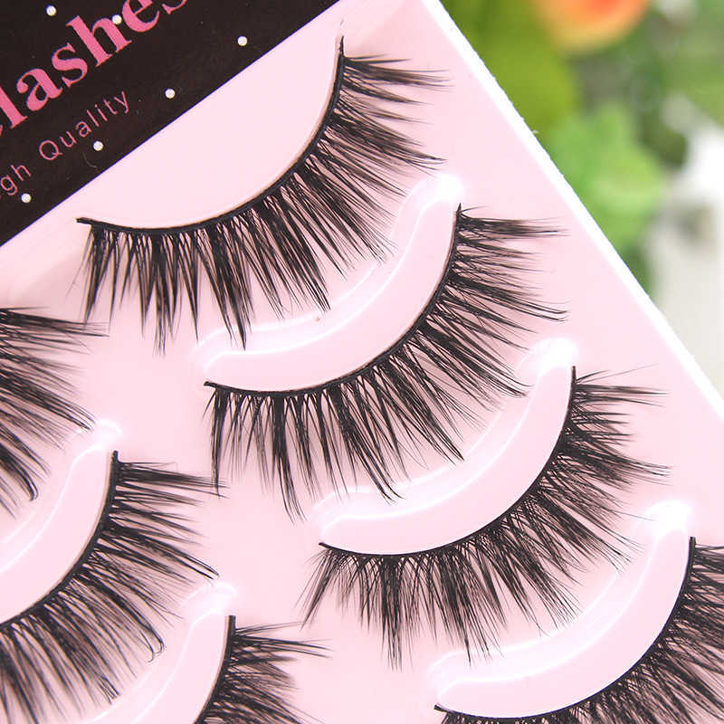 Fake eyelashes little devil exaggerated mixed race makeup black and hard meme stage thick and curly manga big devil eyelashes W250324