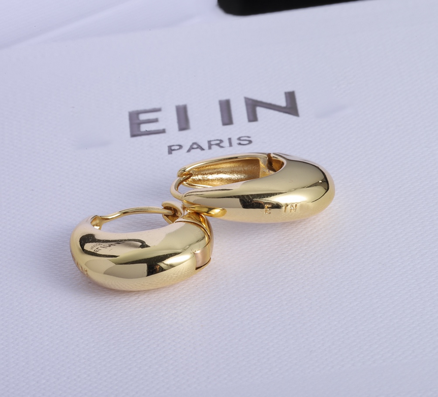 INS Classic Smooth Circle Arc Hoop Earring Designer Hie Dangle Earrings Eardrop aretes orecchini for Women Lady Wedding Party High Quality Jewelry Gif