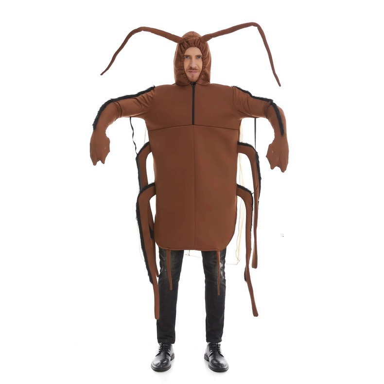 One-Piece Insect Theme Cosplay Suit for Adults - Black roach Dress Up Y19485 quantity