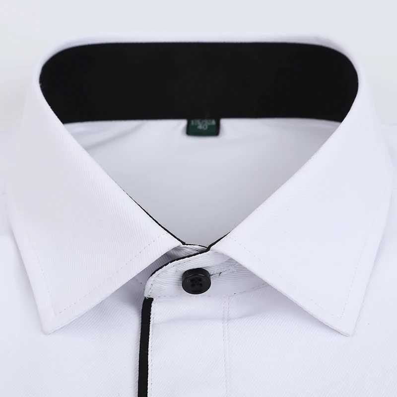 Mens clothing wedding dresses long sleeves mens dresses mens business parties solid casual shirts work clothes formal ultra-thin mens shirts X250324