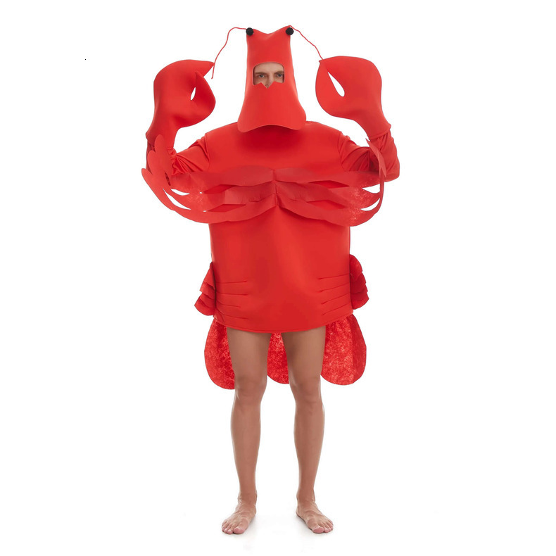 Stylish 3 Piece Costume with Lobster Design - Perfect for Fancy Dress Events quantity