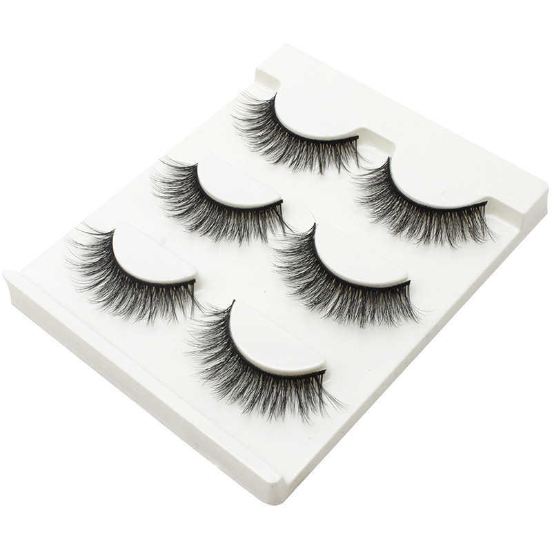 Wind Thick False Eyelash 3D Black Hard Stem Supporting Double Eyelid One Piece Exaggerated Stage Performance W250324
