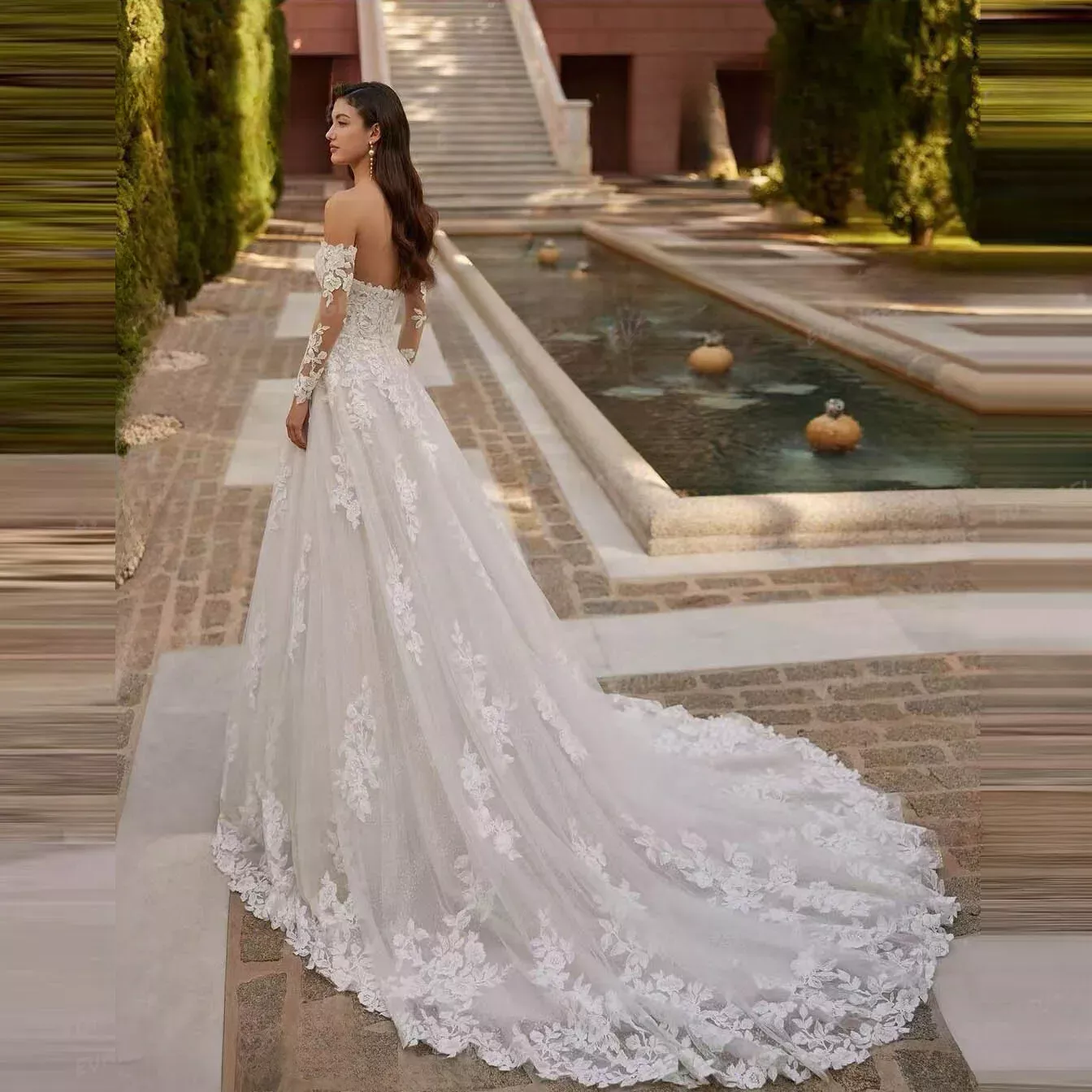 2025 Lace Appliques A-Line Boho Wedding Dress With Detachable Sleeves Sweetheart Neckline Sleeveless Elegant Beach Bridal Gown Back Lace-Up