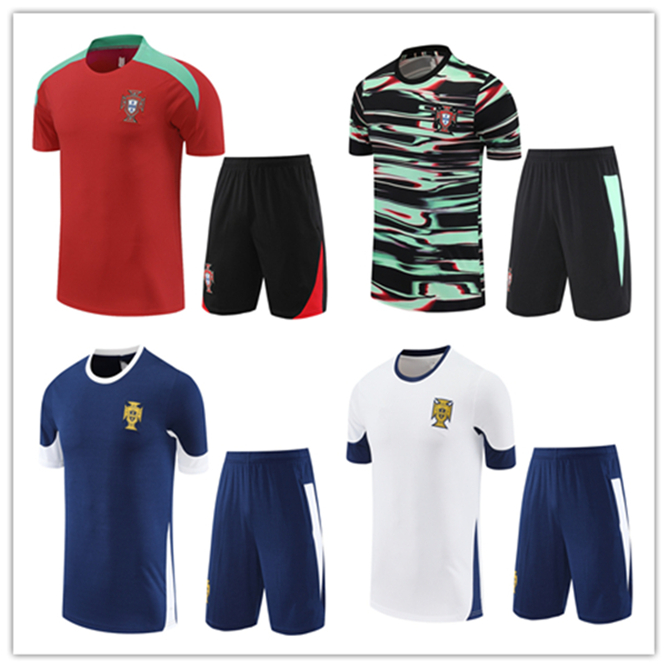 2024 2025 2026 Portugal tracksuit men kids jerseys football training suit 24/25/26 Portugal shorts sleeves tracksuits shirt kits survetement sportswear